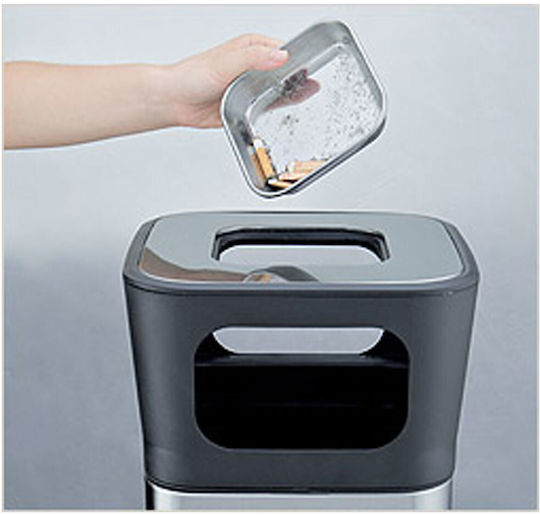 Delta Cleaning Μεταλλικός Κάδος Απορριμμάτων 20lt Inox