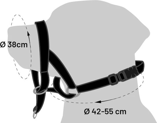 Flamingo Training Medium Dog Muzzle 55cm