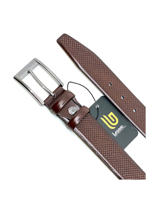 Legend Accessories Men's Belt from Artificial Leather Brown