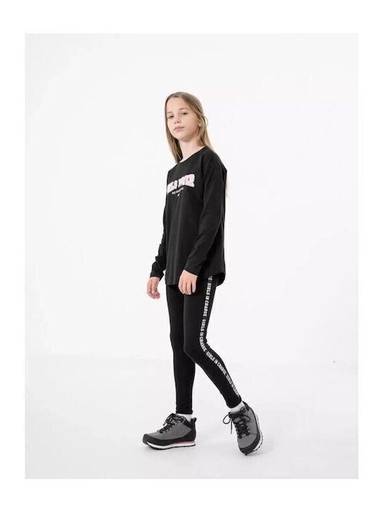 Kids Legging Sports Long Black