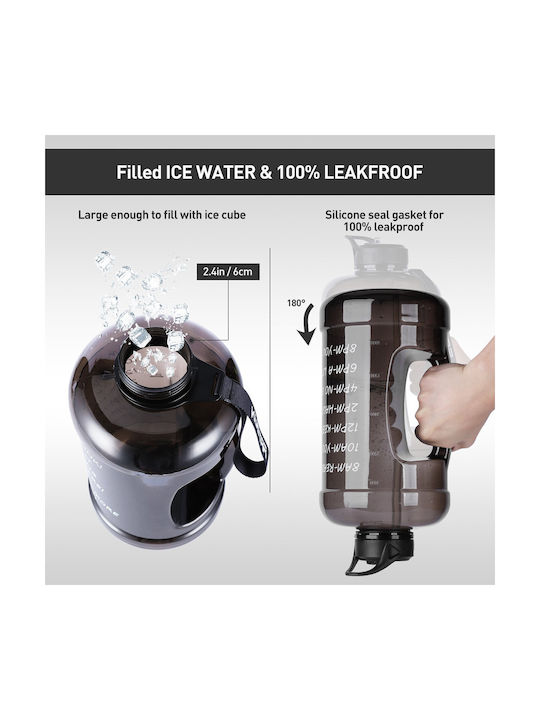 Kustar Πλαστικό Παγούρι 3780ml Μαύρο