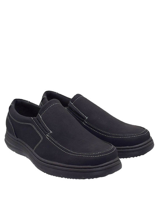 Cockers Men's Leather Casual Shoes Black