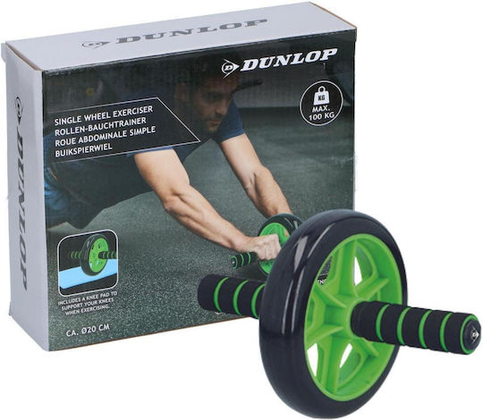 Dunlop 17524 17524 Ρόδα Κοιλιακών Πράσινη με Αντιολισθητικές Λαβές και Στρωματάκι για τα Γόνατα