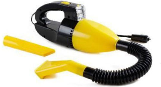 Autoline Car Handheld Vacuum with Cigarette Lighter Cable 12V 60W Yellow