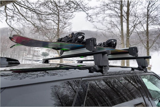 Auto Gs Yelo 4 Car Ski Mounts Suitable for 4 Ski Pairs or 2 Snowboards