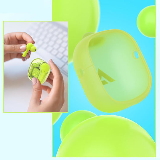 Acefast T6 In-ear Bluetooth Handsfree Căști cu Rezistență la Transpirație și Carcasă de Încărcare Youth Green