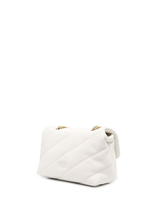 Pinko Love Mini Puff Естествена Кожена Дамска Чанта