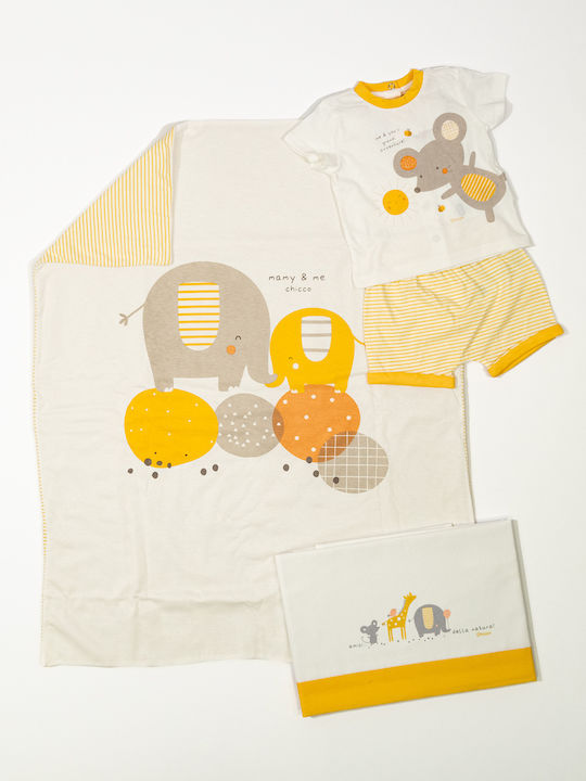 Kids' Set with Shorts Summer 2pcs White