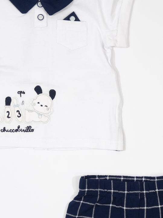 Kids' Set with Shorts Summer 2pcs White