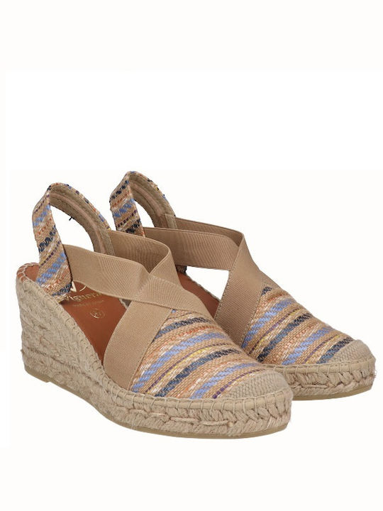 Viguera Espadrile de damă din material textil de culoare bej 1382