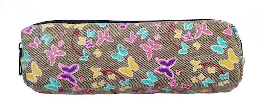 Tesoro Fabric Pencil Case Barrel Multicolored