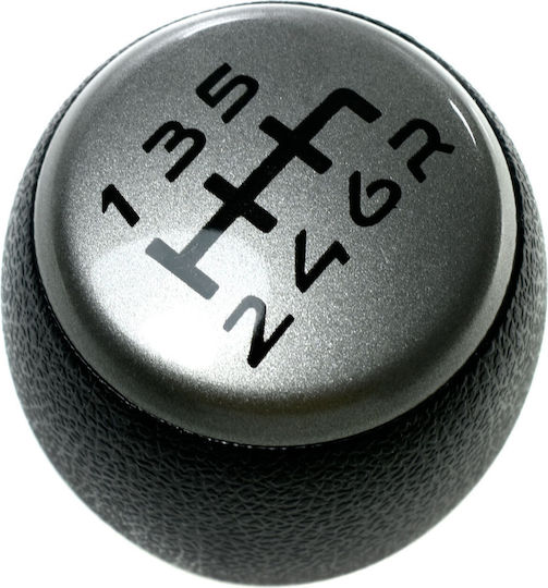 6 Shift Knob for Fiat Stilo 2003 2007 Silver