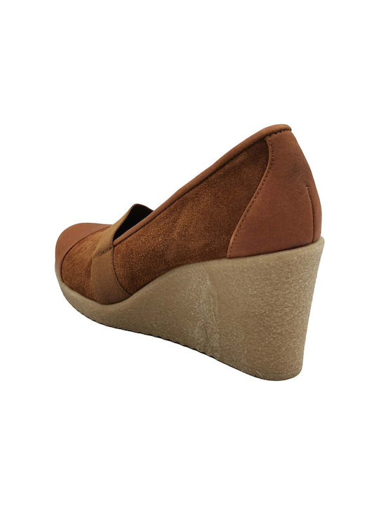 Pantofi Step Shoes Beaver Platformă pentru femei în bronz (13001-03)