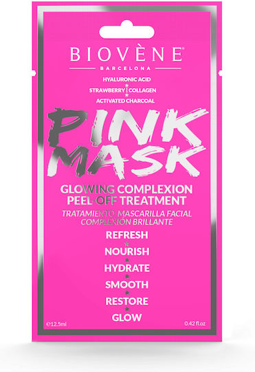 Biovene Pink Peel-Off Face Black Brightening Mask