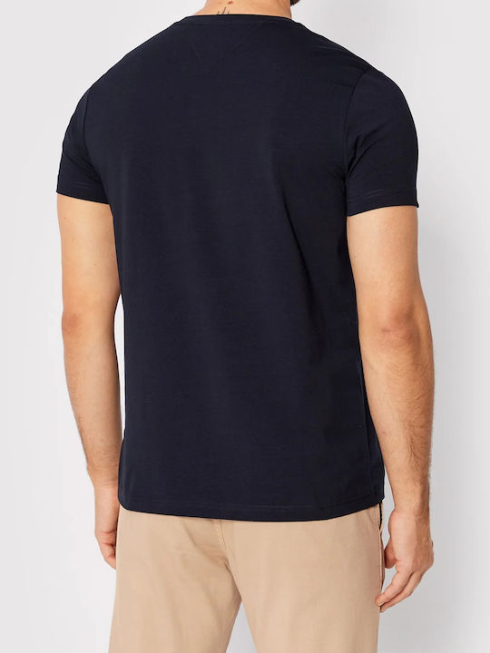 Tommy Hilfiger Herren T-Shirt Kurzarm Marineblau