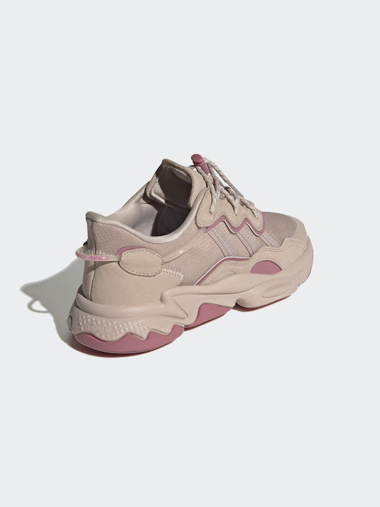 Ozweego Femei Chunky Sneakers Wonder Taupe / Pink Strata