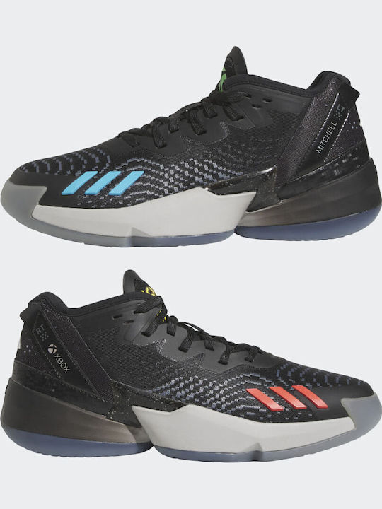 D.O.N. Issue 4 inalti Pantofi de baschet Core Black / Carbon / Grey Three