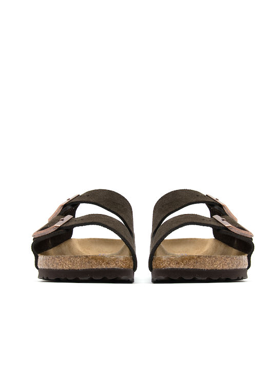 Birkenstock Classic Arizona Кожени Мъжки сандали в Кафяв цвят