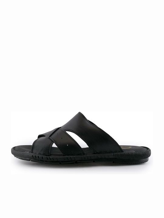 Gale Leder Herrensandalen in Schwarz Farbe