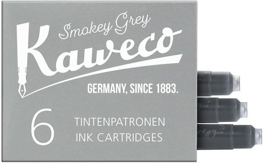 Kaweco 6 Replacement Inks for Fountain Pen Smokey Grey 1ml