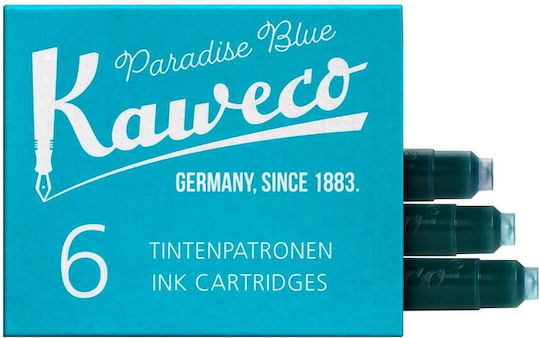 Kaweco Резервно мастило за писалка Paradise Blue 6бр 1мл