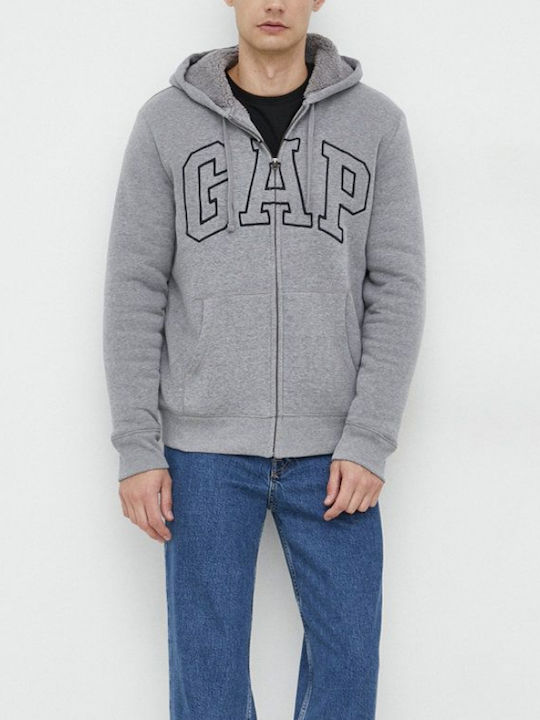 Herren Sweatshirt mit Kapuze in Grau