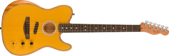 Fender Полуакустичен Китара Acoustasonic Player Telecaster Блондинка с ирис