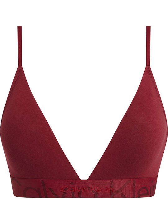 Calvin Klein Women's Bralette Bra Burgundy