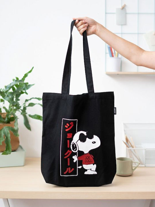 Grupo Erik Cotton Shopping Bag in Black color