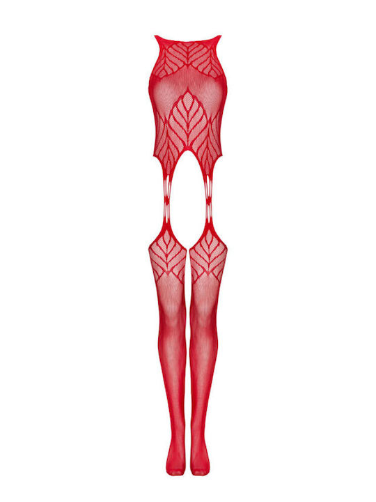 Obsessive Sexy Bodystocking Mesh Red