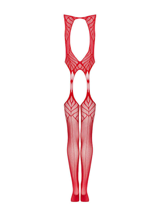 Obsessive Sexy Bodystocking Mesh Red