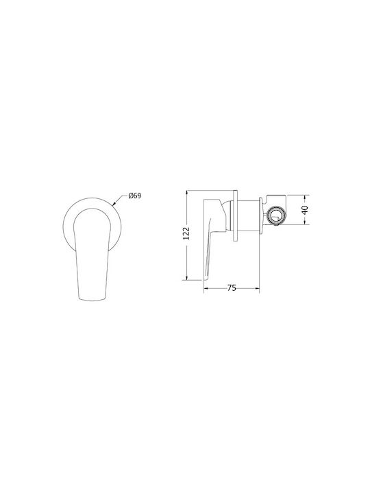 Viospiral Optima II pentru Lavabo 2 ieșiri Chrome
