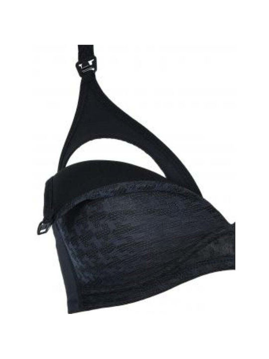 Naturana Maternity & Nursing Bra with Clips Black