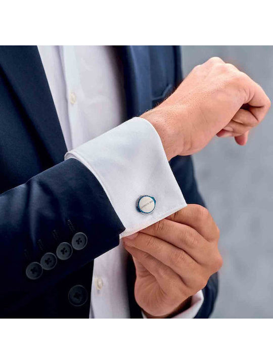 Cerruti Μανικετόκουμπα από Ατσάλι σε Μπλε Χρώμα