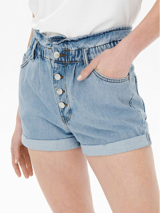 Onlcuba Women's Jean High-waisted Shorts Light Blue