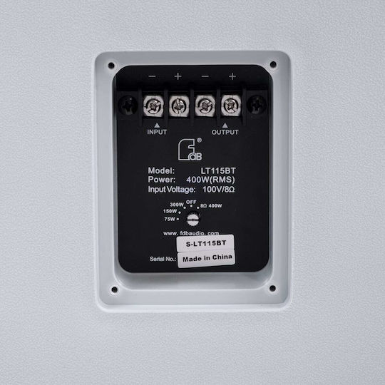 GloboStar FDB LT115BT Παθητικό Επιτοίχιο Ηχείο 800W (Τεμάχιο) Λευκό