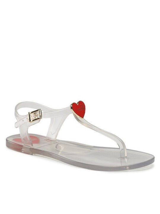 Moschino Women's Flip Flops White