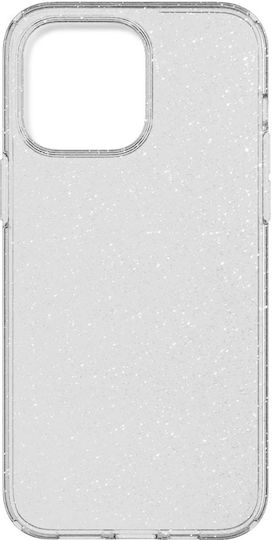 HappyCase Glitter Print Umschlag Rückseite Silikon Transparent (iPhone 14 Pro)