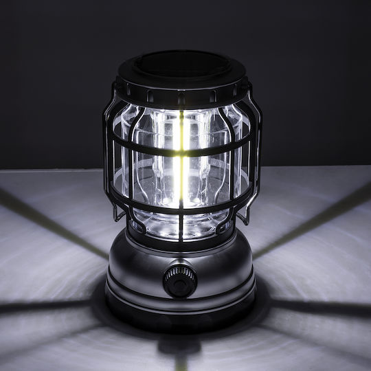 GloboStar Lanternă LED Solară Pentru Camping Waterproof Cu Lanternă 100lm 5W