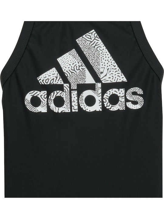 adidas BIG LOGO Παιδικό Μαγιό Ολόσωμο Μαύρο