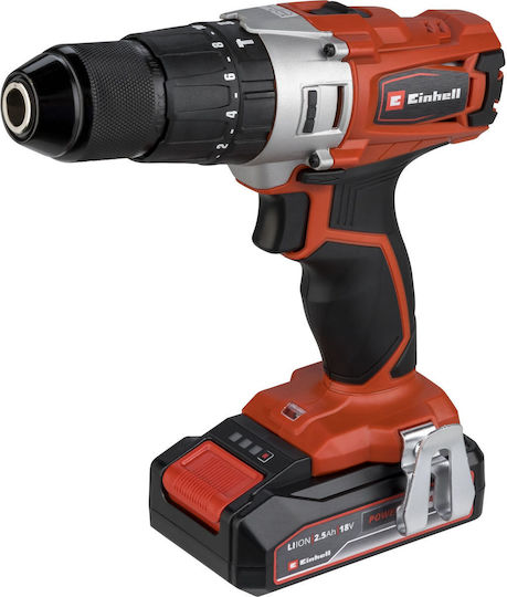 Einhell Te-cd 18/2 Li-i Κρουστικό Δραπανοκατσάβιδο Μπαταρίας 18V 1x2.5Ah