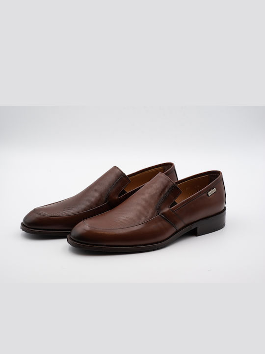 Guy Laroche Men's Leather Loafers Cognac