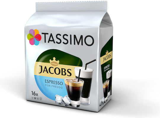 Tassimo Κάψουλες Espresso Jacobs Freddo Συμβατές με Μηχανή Tassimo 16caps