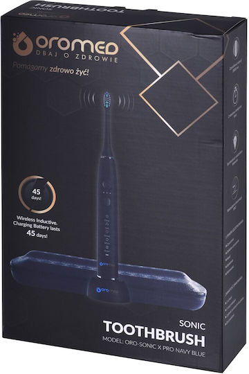 Oromed Oro-Sonic X Pro Electric Toothbrush Navy Blue