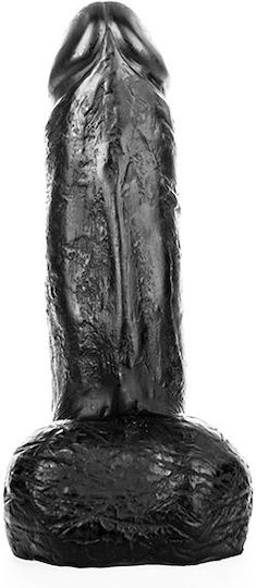 All Black Smoth Glass Dildo Black 20cm