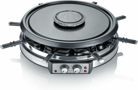 Profi Cook Tabletop Grătar Electric Raclette Placă Netedă 1900W cu Termostat Reglabil 40.9bucx40.9buccm