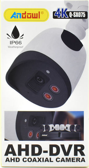 Andowl Q-SX075 CCTV Cameră de Supraveghere 4K Rezistentă la apă cu Lentilă 4mm