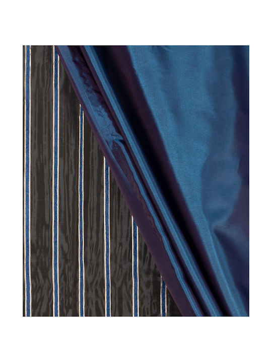 Silk Fashion Vorhang mit Tunnel Maria Blau 150x280cm