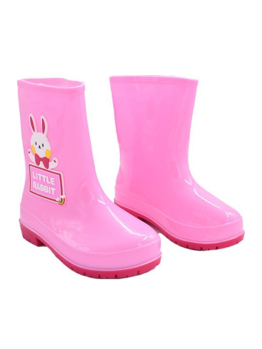 Παιδικές Γαλότσες Little Rabbit Ροζ
