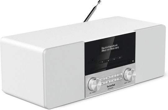 Technisat Digitradio 3 Επιτραπέζιο Ραδιόφωνο Ρεύματος DAB+ με Bluetooth και USB Λευκό